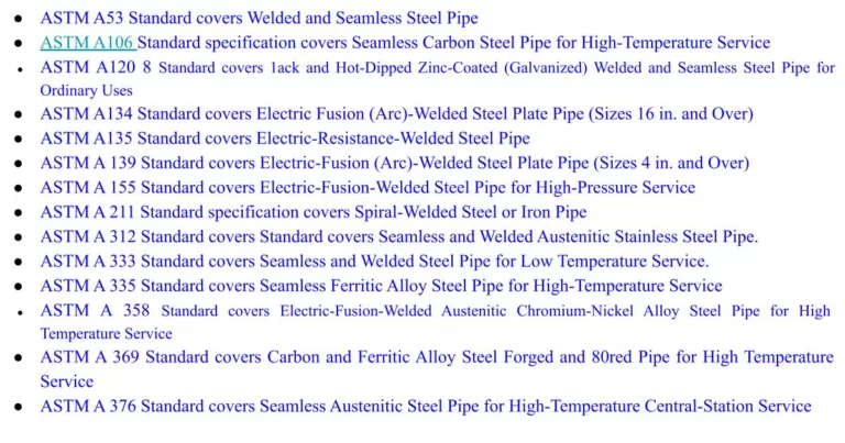 Materials of Construction - (MOC)