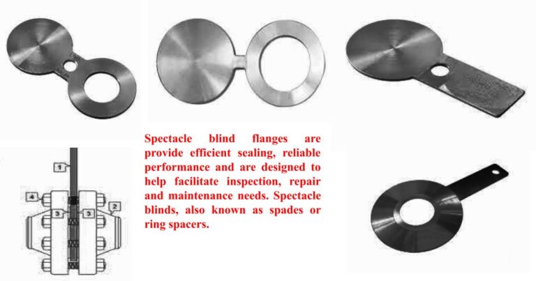 Types of Spectacle blind flanges