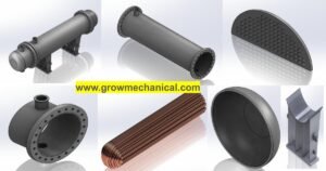 Shell and Tube Heat Exchangers parts tubes sheet cover