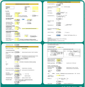 Download Scrubber Design Calculation Spreadsheet for Packed Column, HCl Vapor Hydraulic and Power Estimation