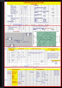 PUMP SIZING CALCULATIONS SPREADSHEET 424215