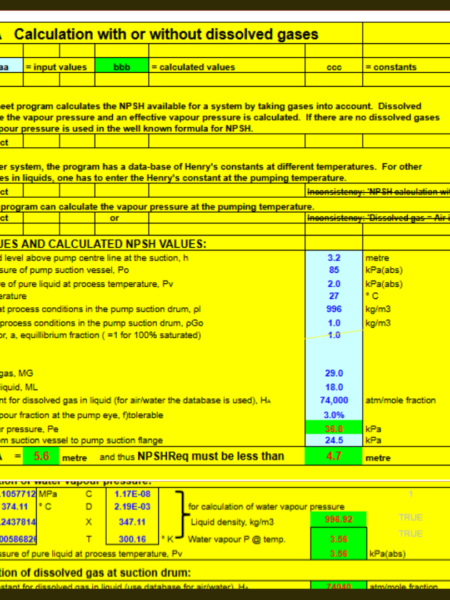 npsha-design-excel-sheet