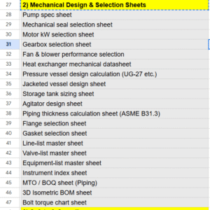 Mechanical Design & Selection Mega Bundle (20 Pro Excel Sheets + Datasheets)
