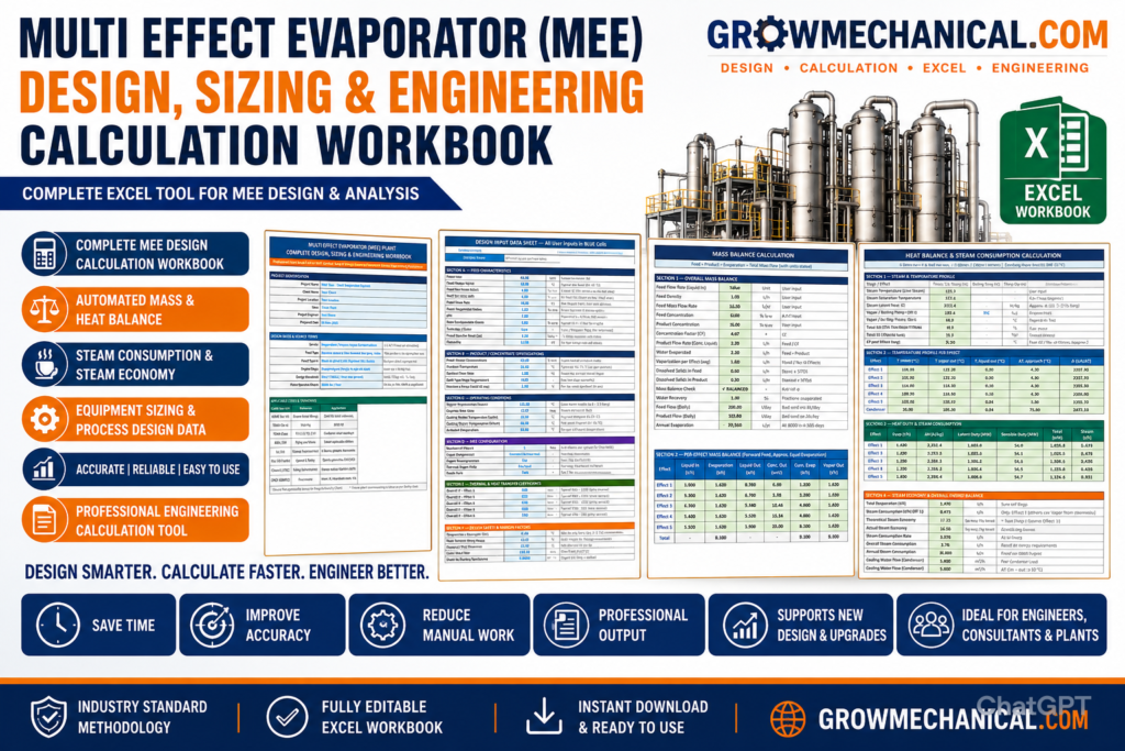 Multi Effect Evaporator (MEE) Design, Sizing & Engineering Calculation ...